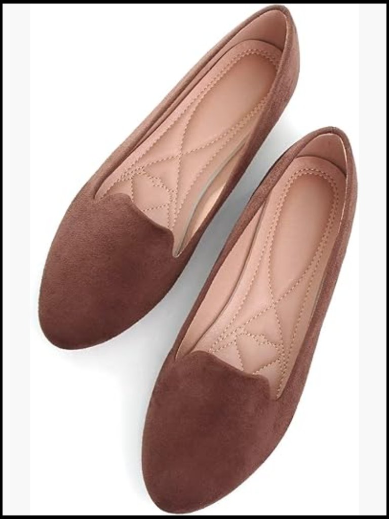 Round Toe Ballet Flats Comfortable Loafers Vegan Minimal Chic Slip On Shoes